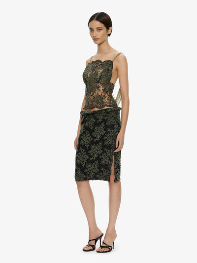 Aluna Lace Draped Top