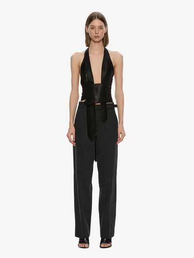Reyer Satin Tie Top