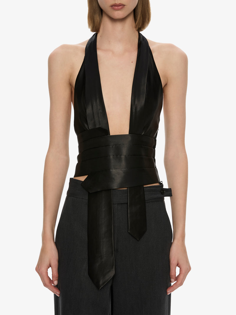 Reyer Satin Tie Top - Image 4