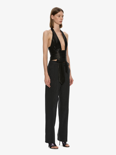 Reyer Satin Tie Top