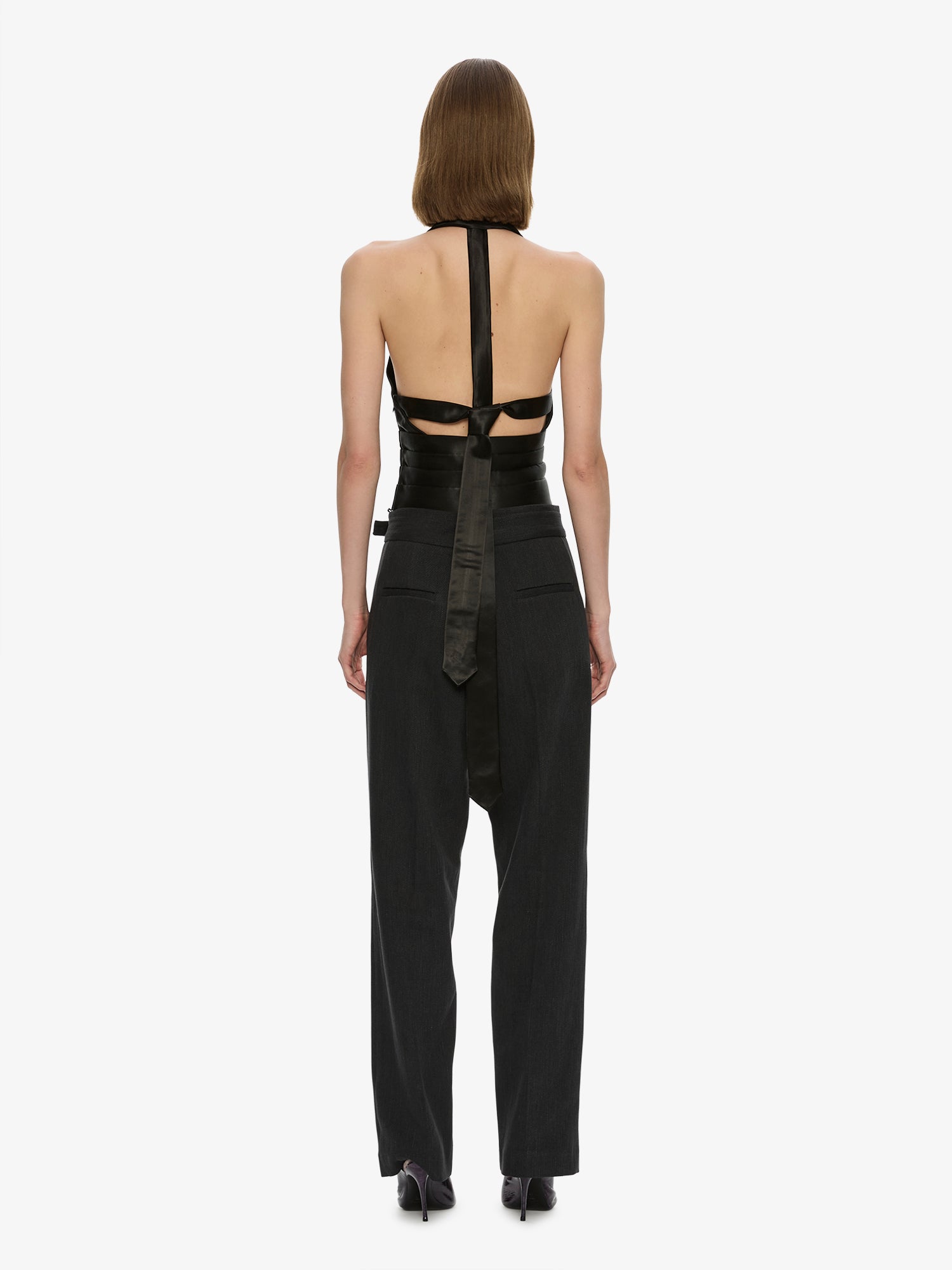Reyer Satin Tie Top