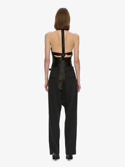 Reyer Satin Tie Top