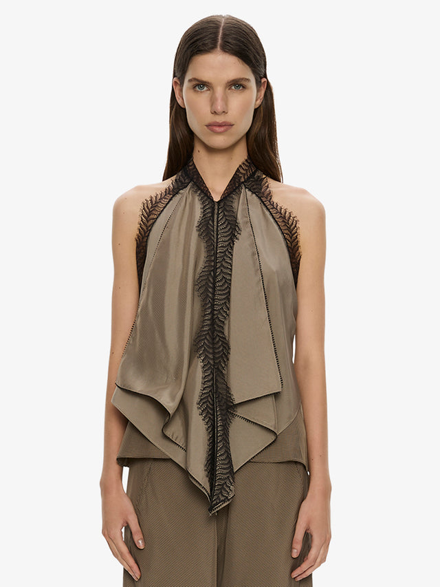 Vera Split Lace Handkerchief Top