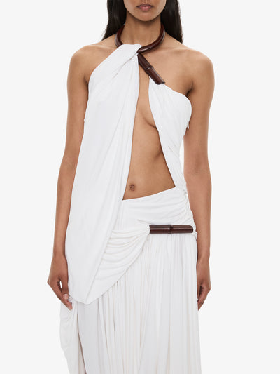 Chime Necklace Drape Dress
