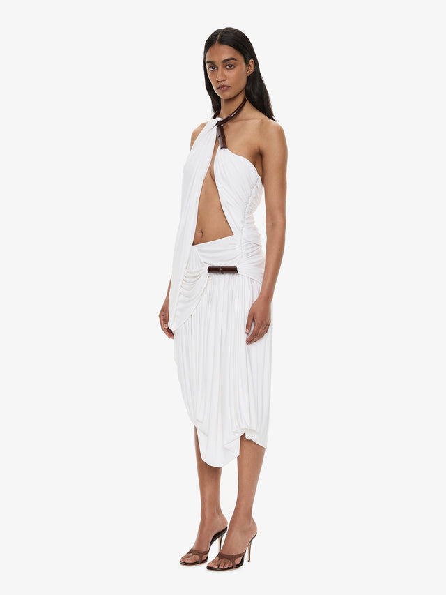 Chime Necklace Drape Dress