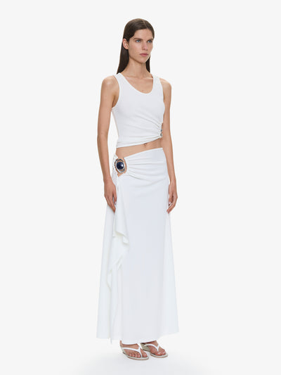 Droplet Crystal Ruched Tank