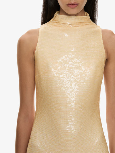 Opaline Sequin Tank Gown