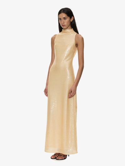 Opaline Sequin Tank Gown