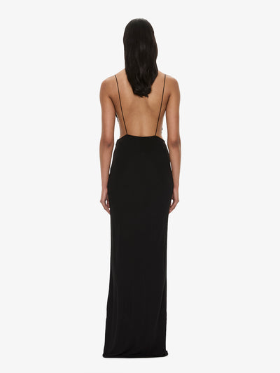 christopher esber sculpted ruched dress Christopher Esber Black Gown With Chain by Christopher Esber