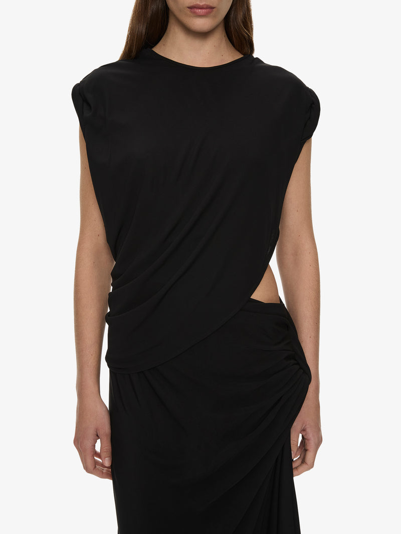 Twisted Lever Rolled Up Tee Dress - Image 3