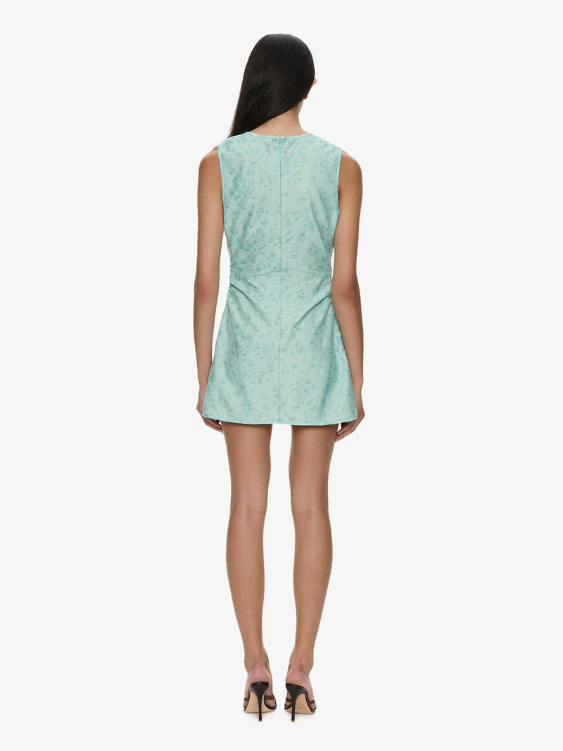 Light Leak Jacquard Loophole Mini Dress - Image 5