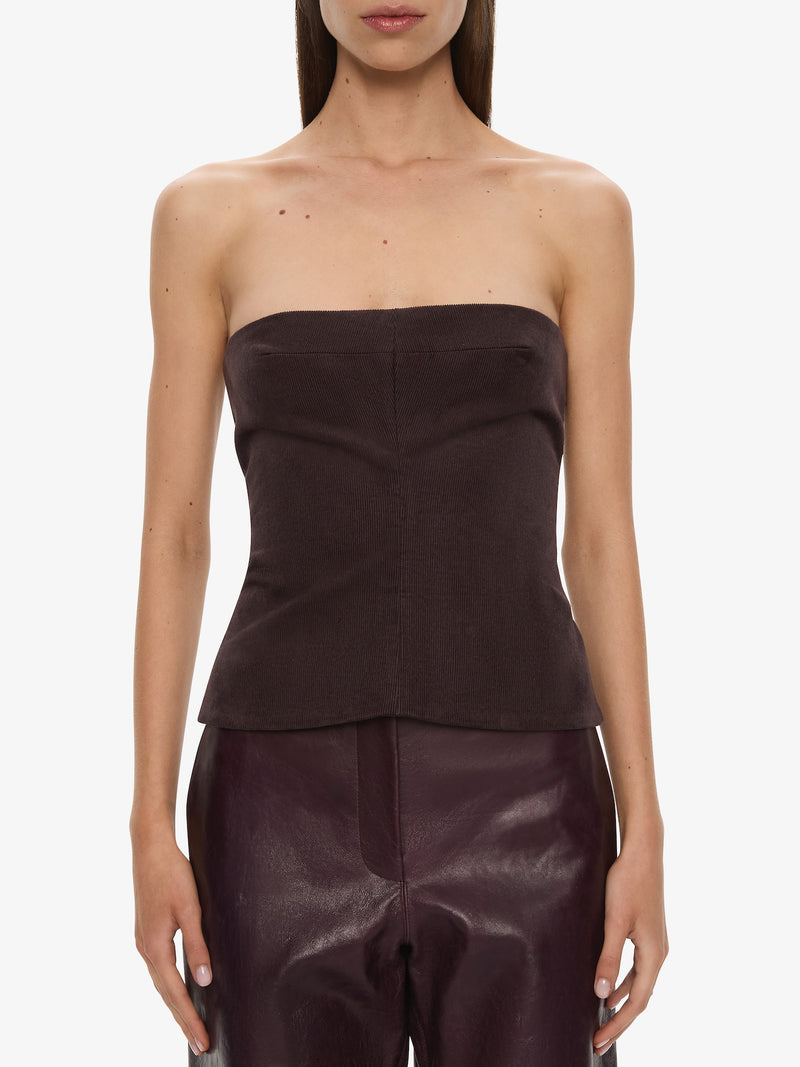 Corduroy Sculptured Bustier - Image 4
