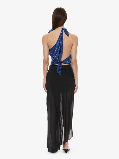 Bandana Scarf Tie Top