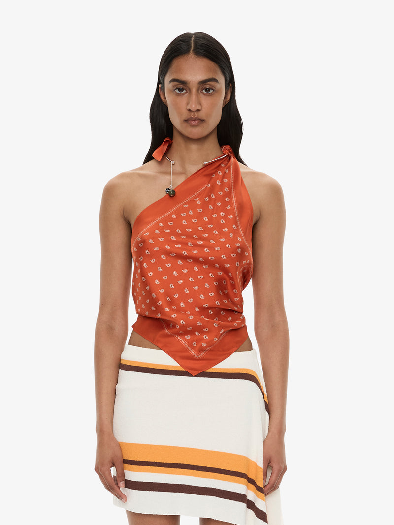 Bandana Scarf Tie Top - Image 1