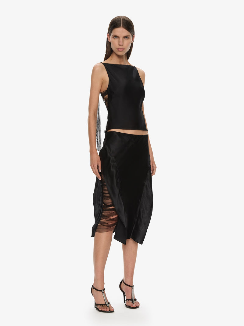 Lattice Lace Silk Top - Image 4