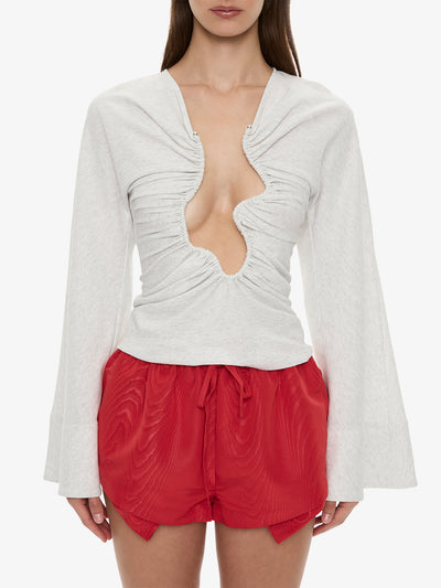 Salacia Ruched Long Sleeve Top