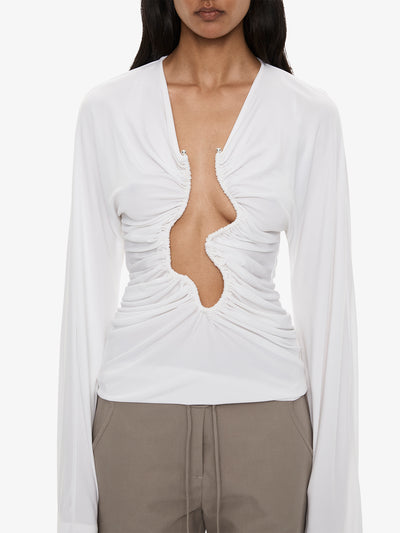 Salacia Ruched Long Sleeve Top
