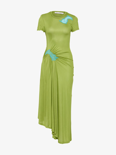 Delphin Lace Rib Tee Dress