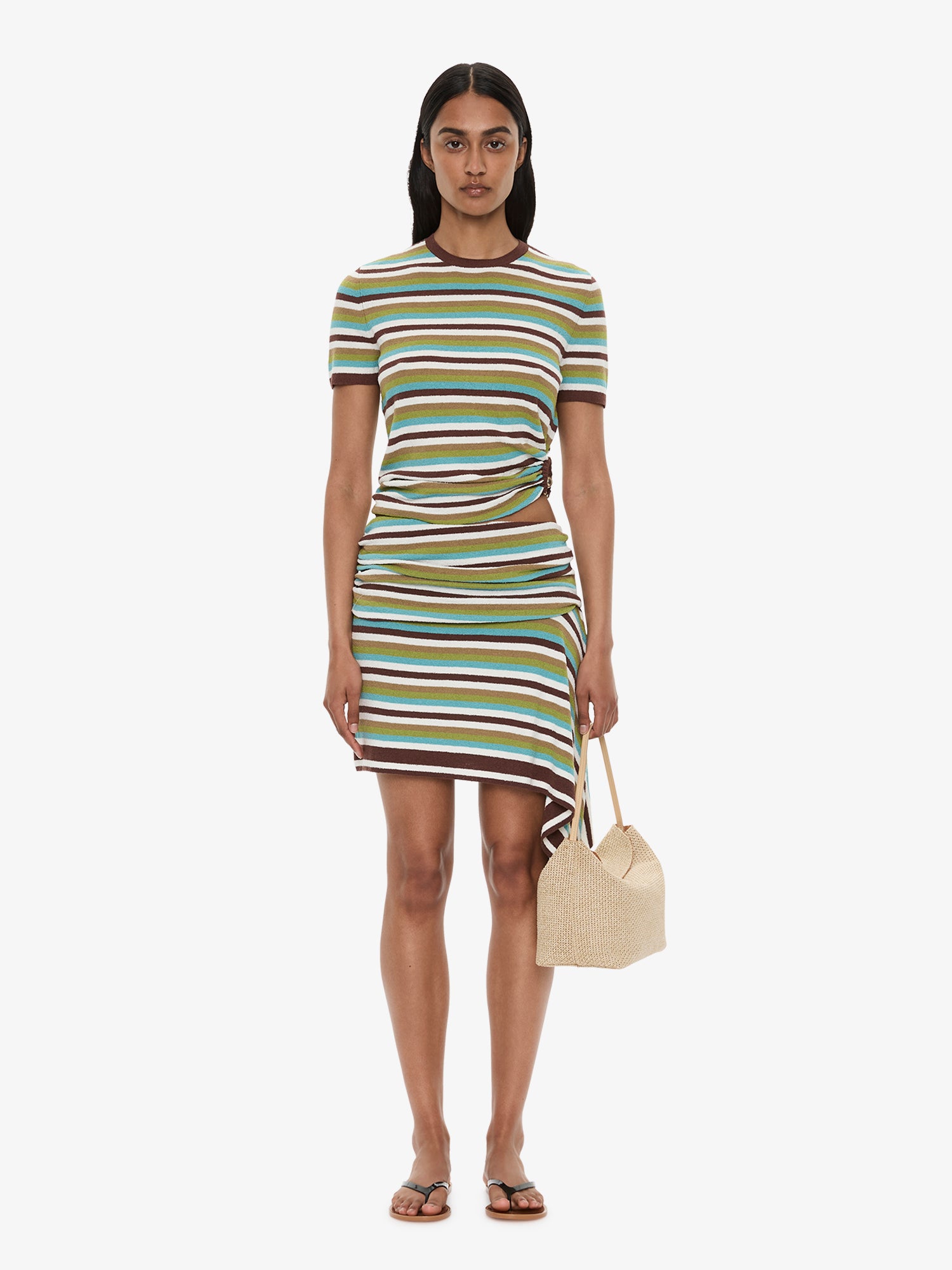 Stripe Knit Orbit Tee