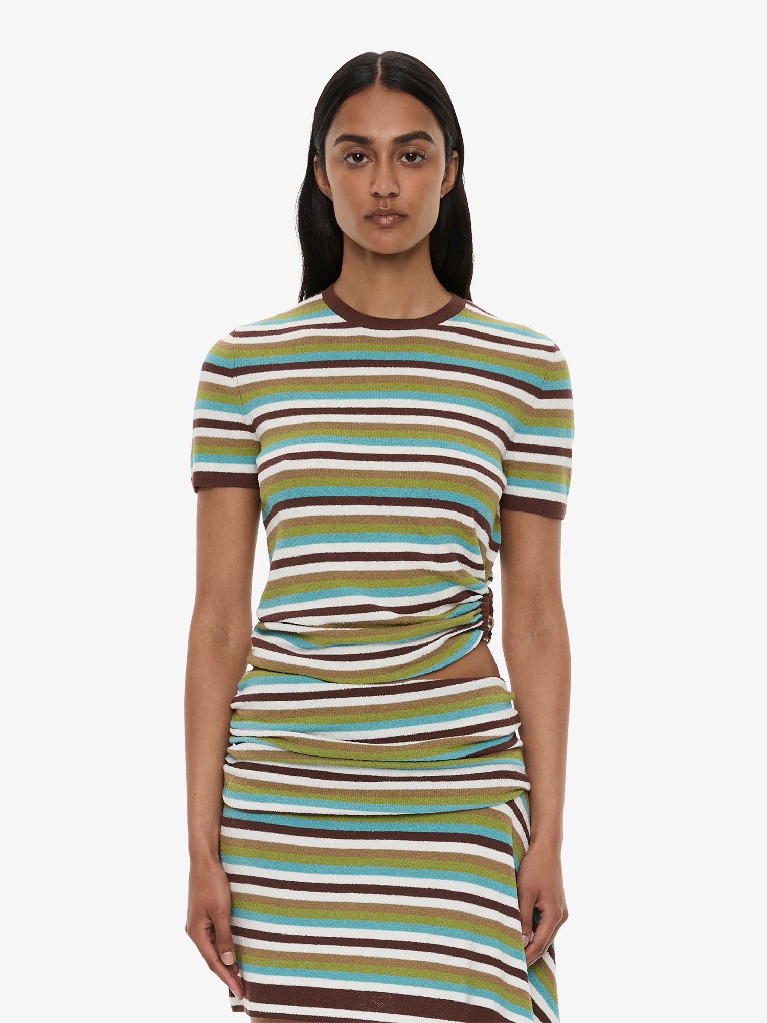 Stripe Knit Orbit Tee