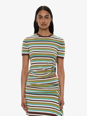 Stripe Knit Orbit Tee