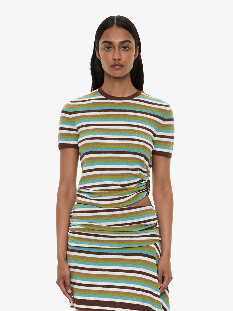 Stripe Knit Orbit Tee - Image 1
