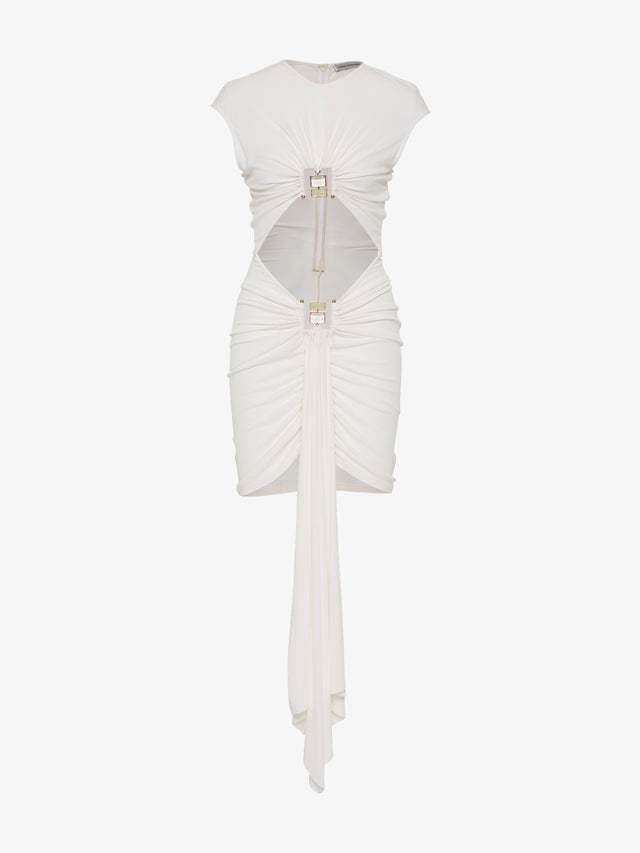 Christopher Esber | Bezel Quartz Disconnect S/S Mini Dress Christopher Esber | Bezel Quartz Disconnect S/S Mini Dress