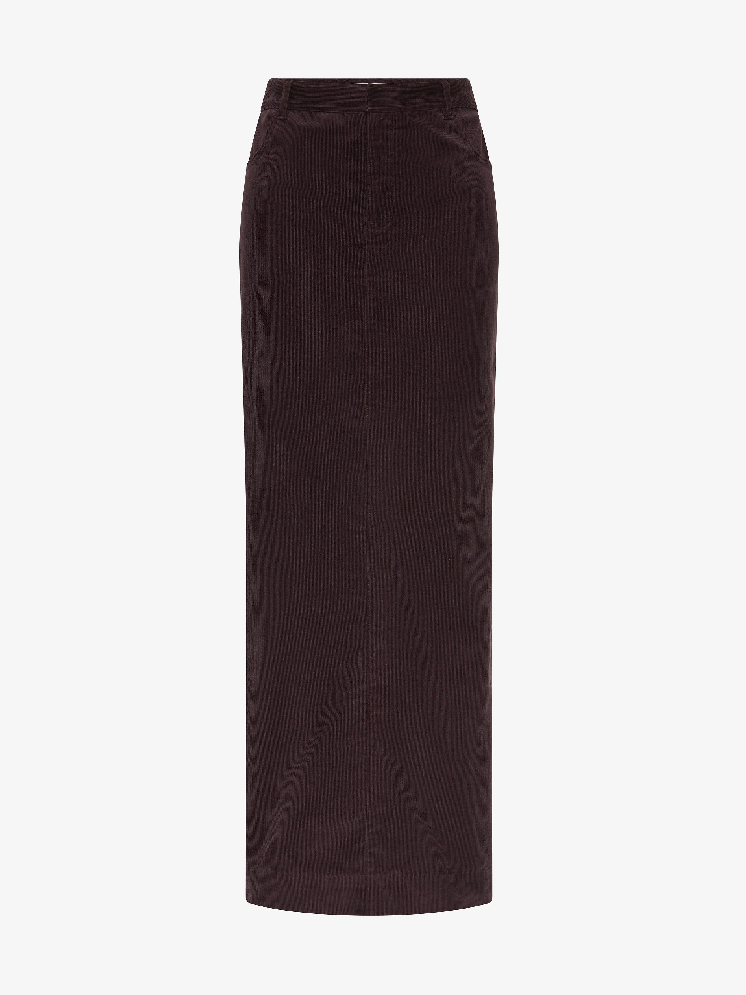 Corduroy Tailored Column Skirt