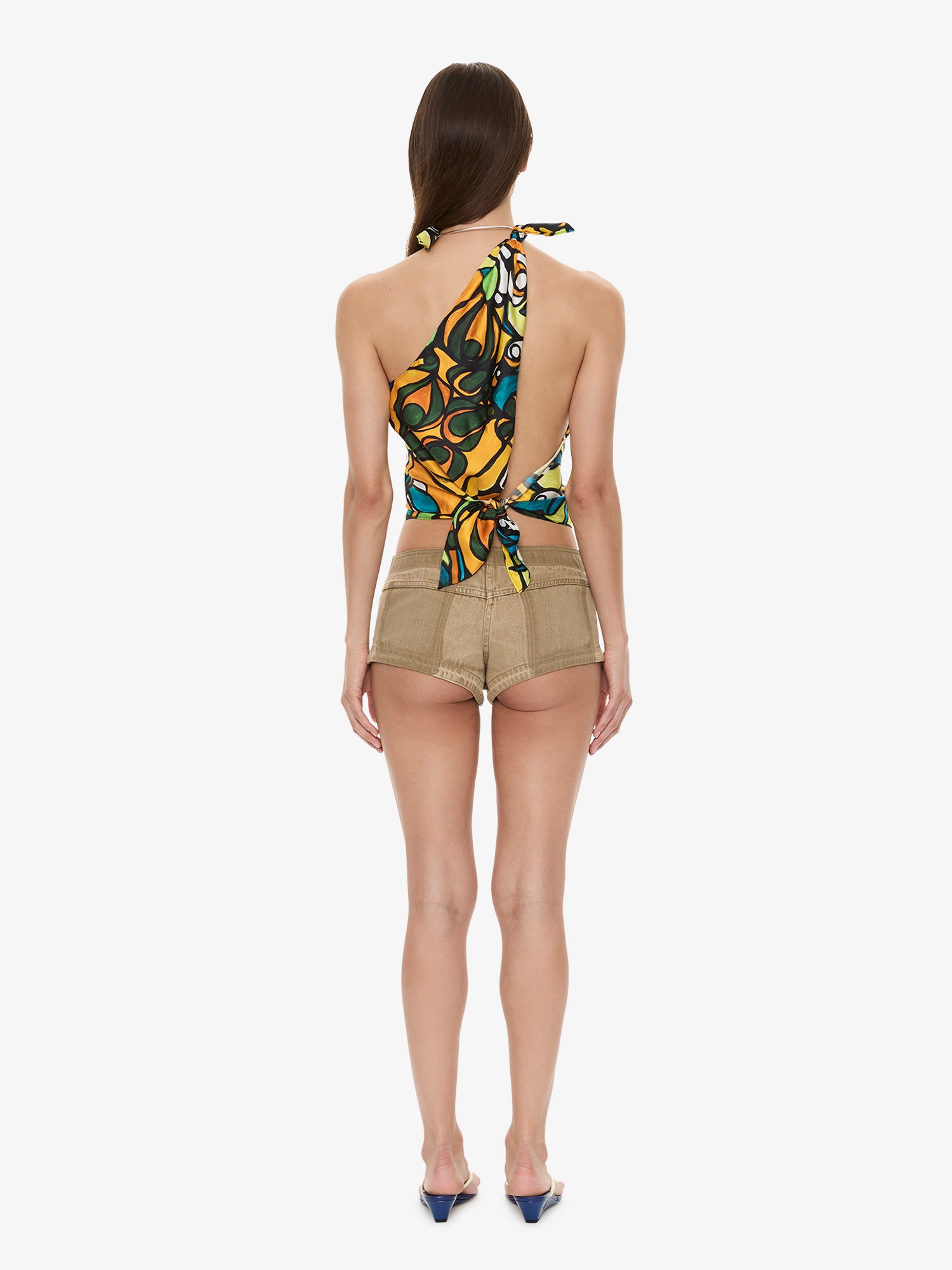 Reconstruct Denim Micro Short