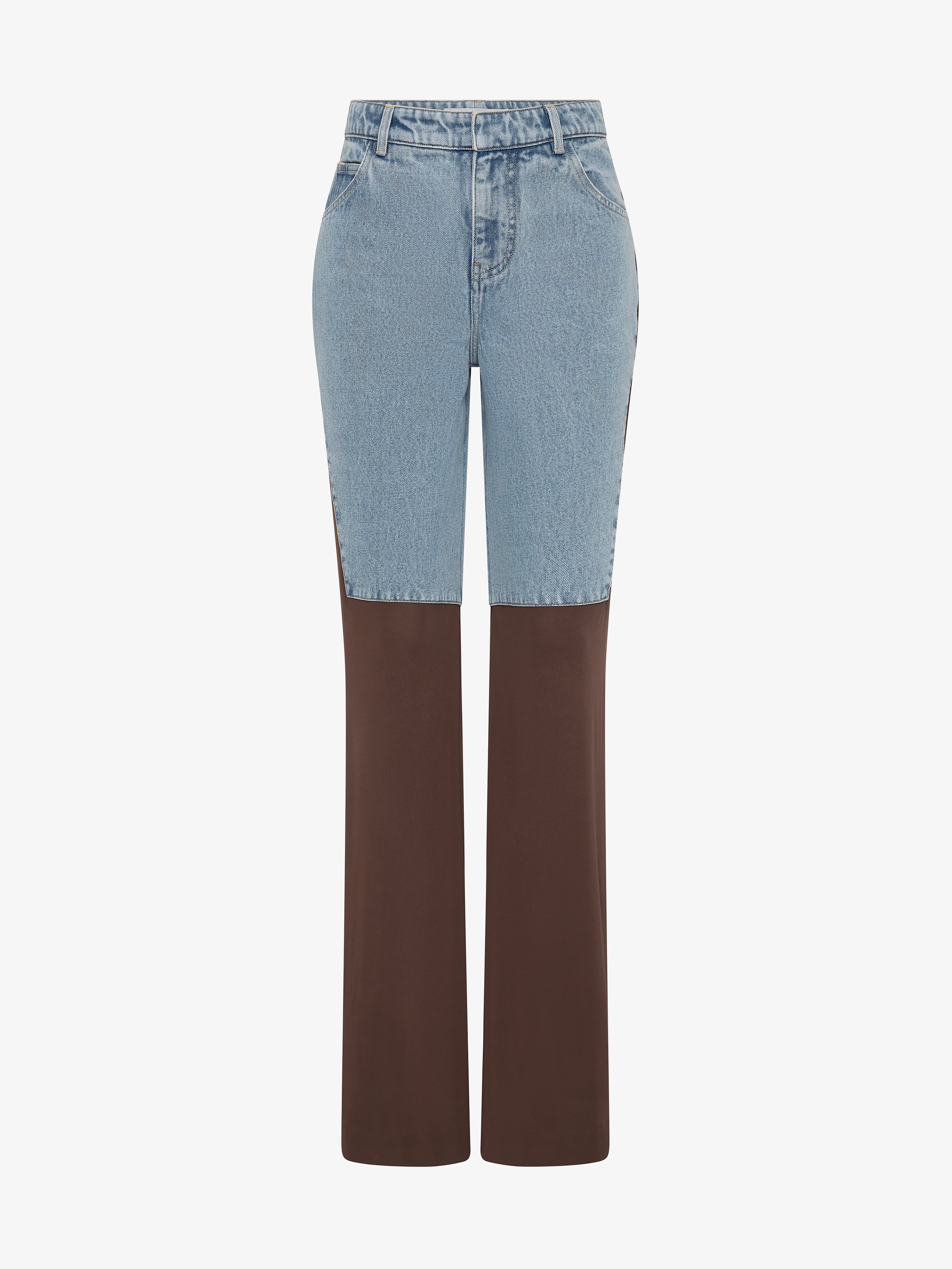 Taped Denim Jersey Jean