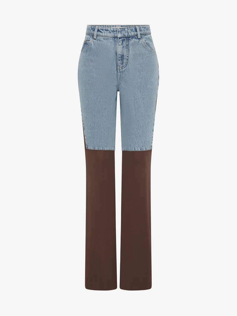 Taped Denim Jersey Jean - Image 5
