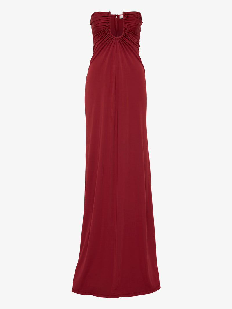 Arced Palm Strapless Dress - Image 5