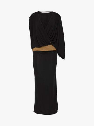 Contour Suede Swaddled Dress