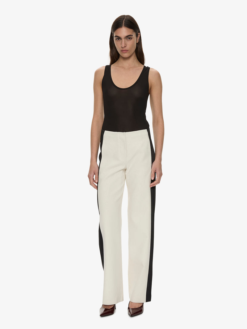 Tuxedo Contrast Silk Trouser - Image 1
