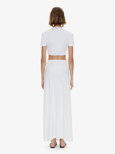 Droplet Crystal Pendant Ruched Tee