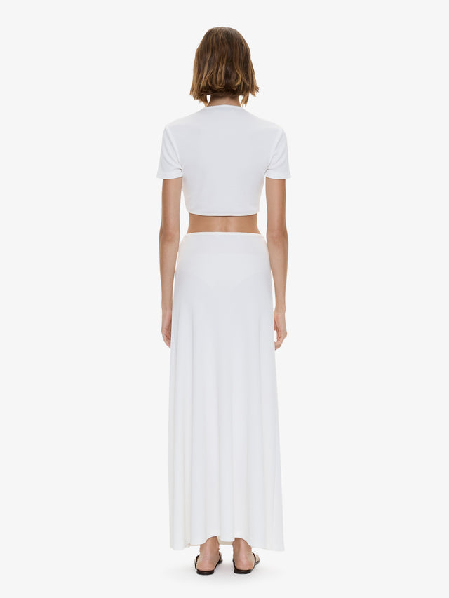 Droplet Crystal Pendant Ruched Tee