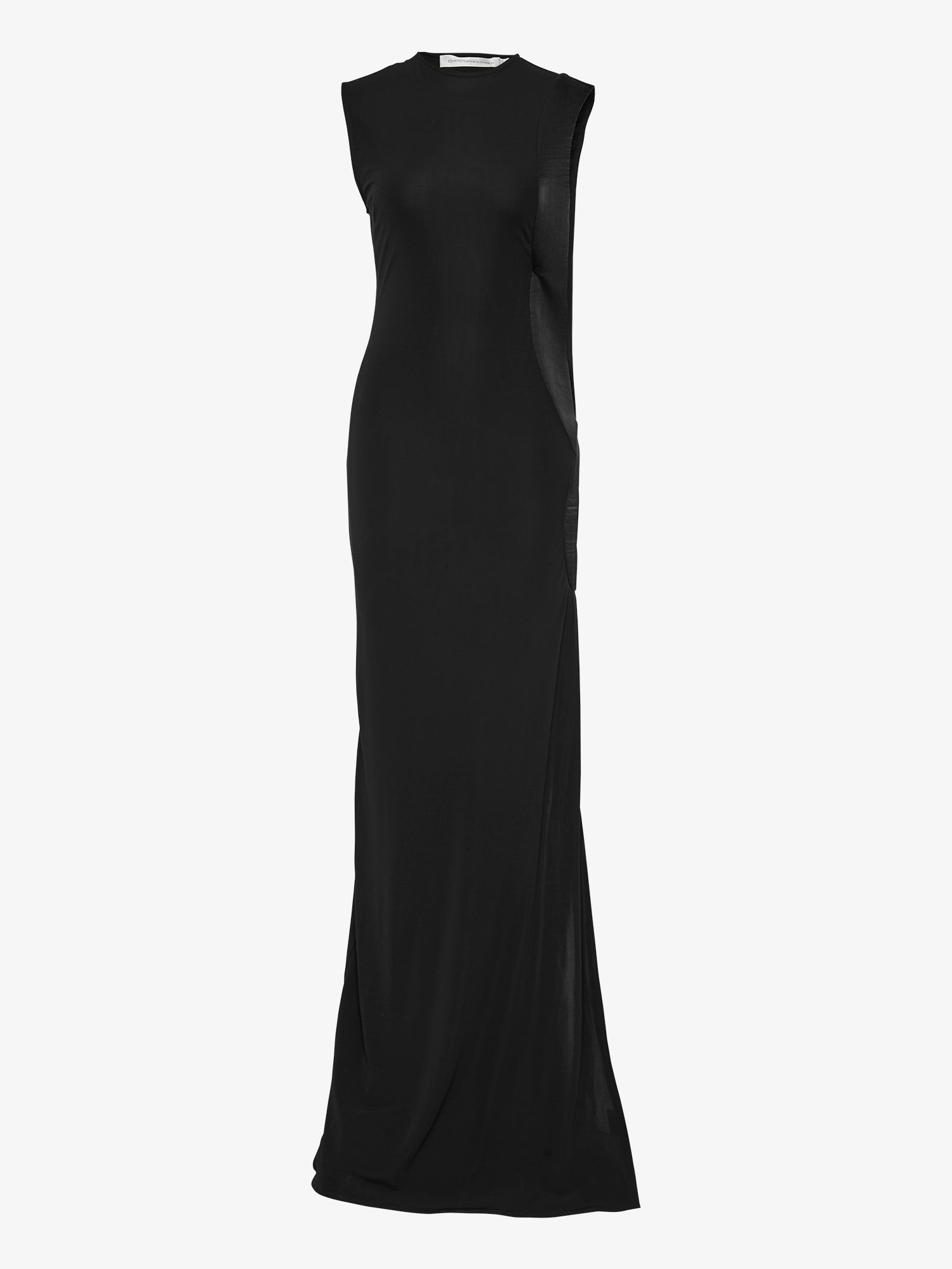 Infinity Cutaway Satin Trimmed Dress