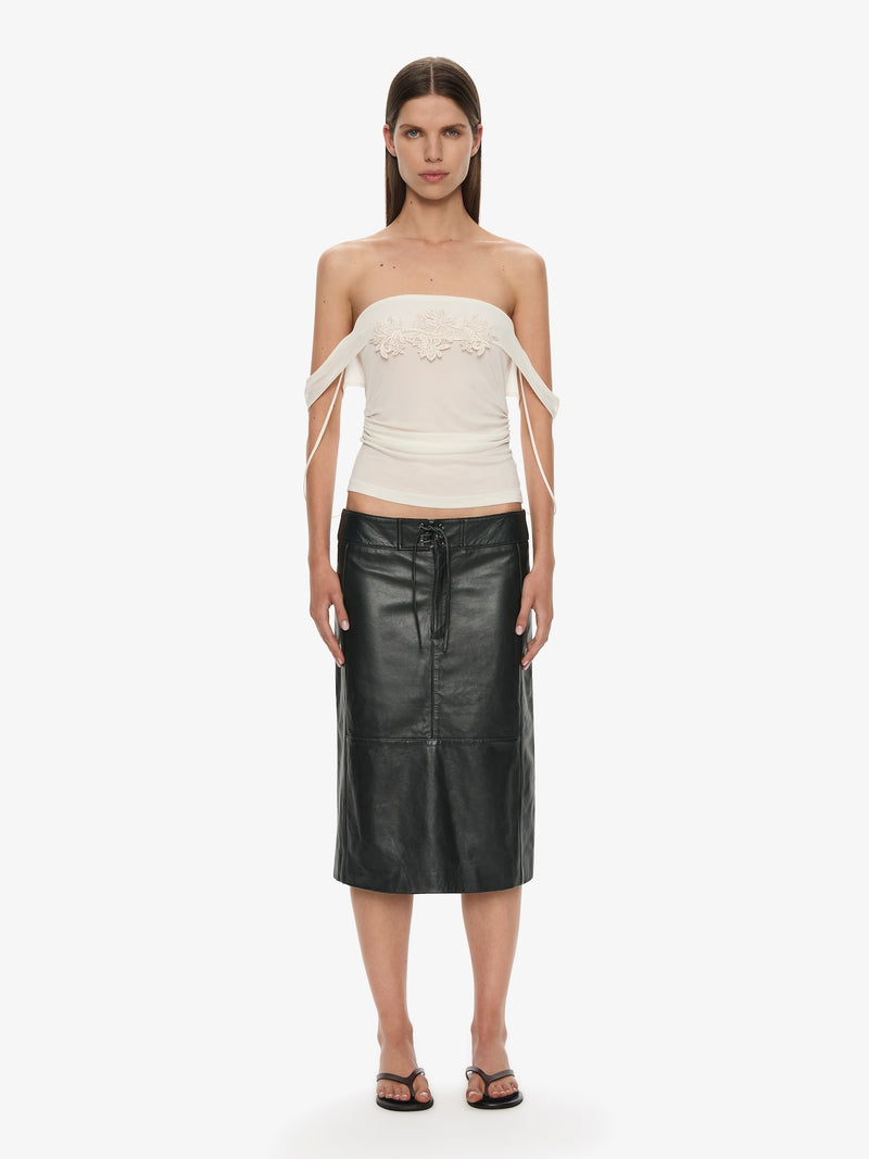 Eddie Leather Skirt - Image 1