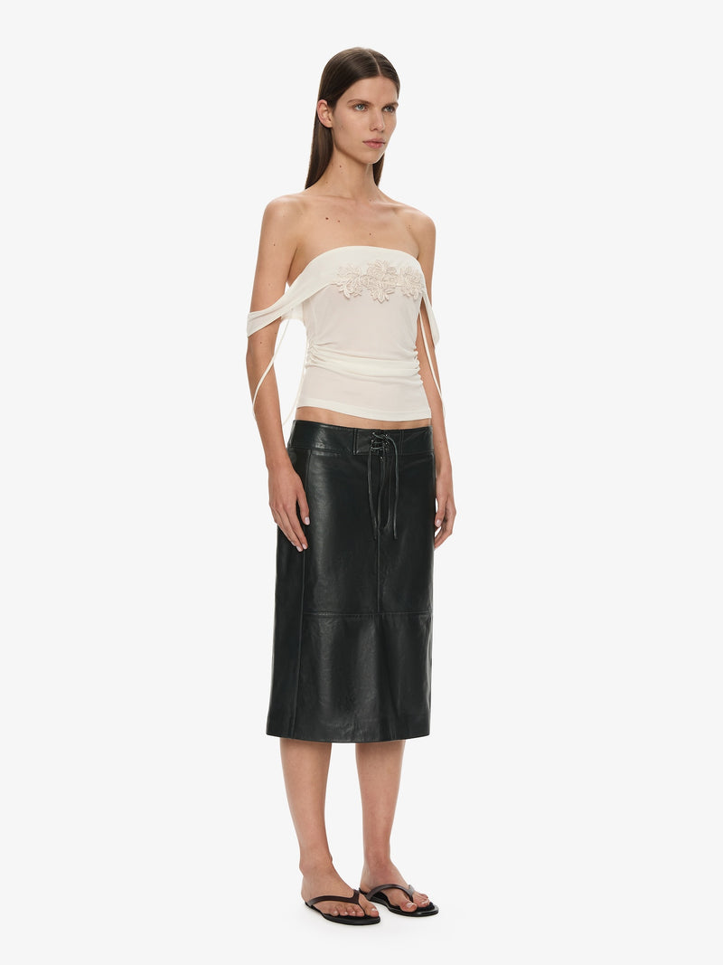 Eddie Leather Skirt - Image 2