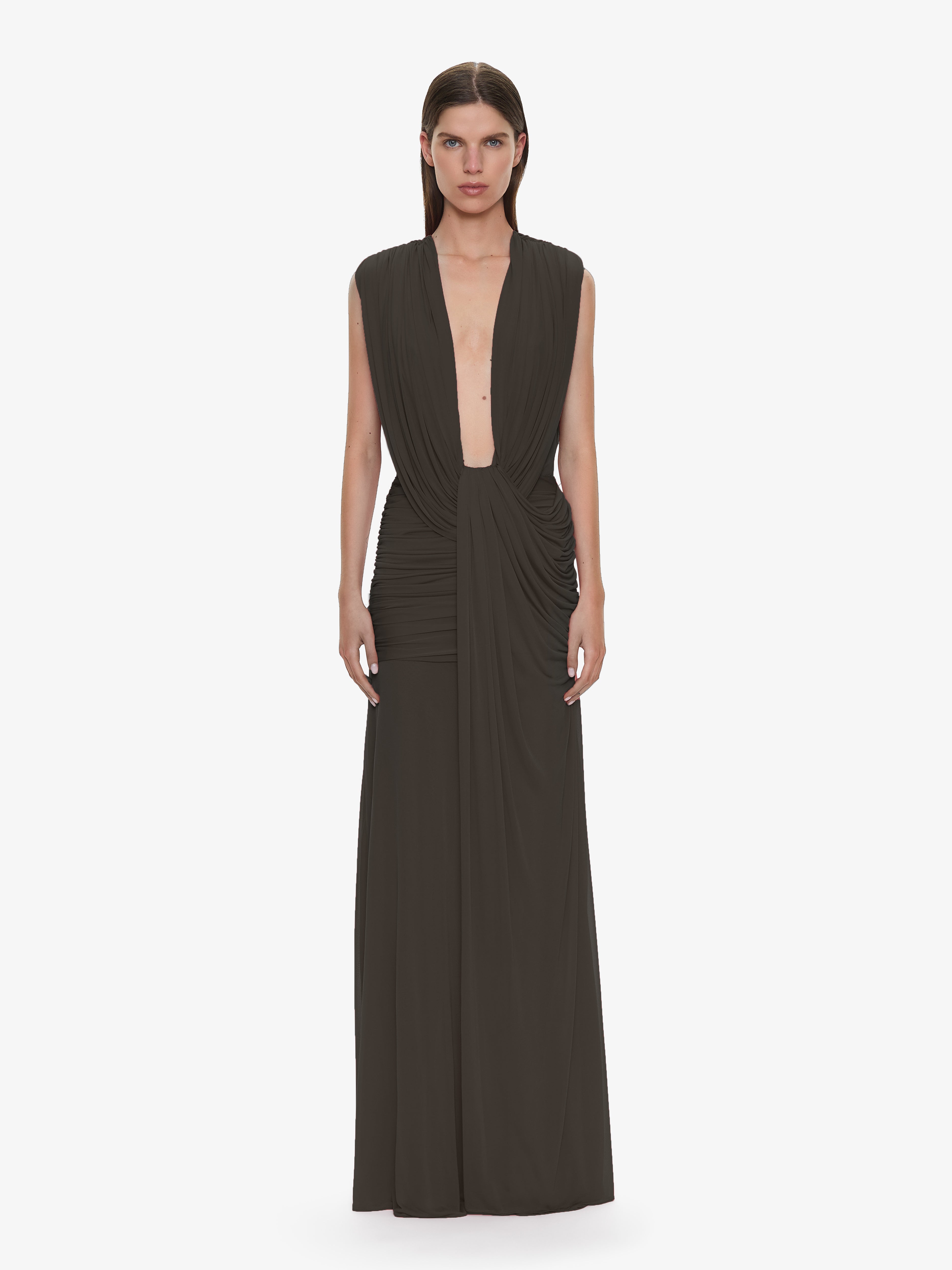 Ripple Drape Gown