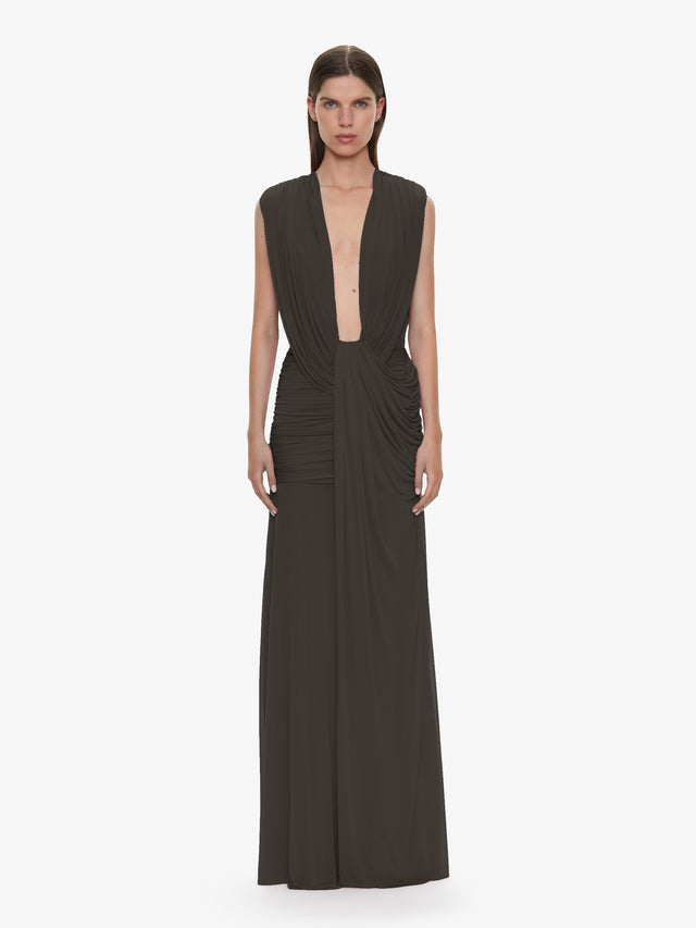 Ripple Drape Gown