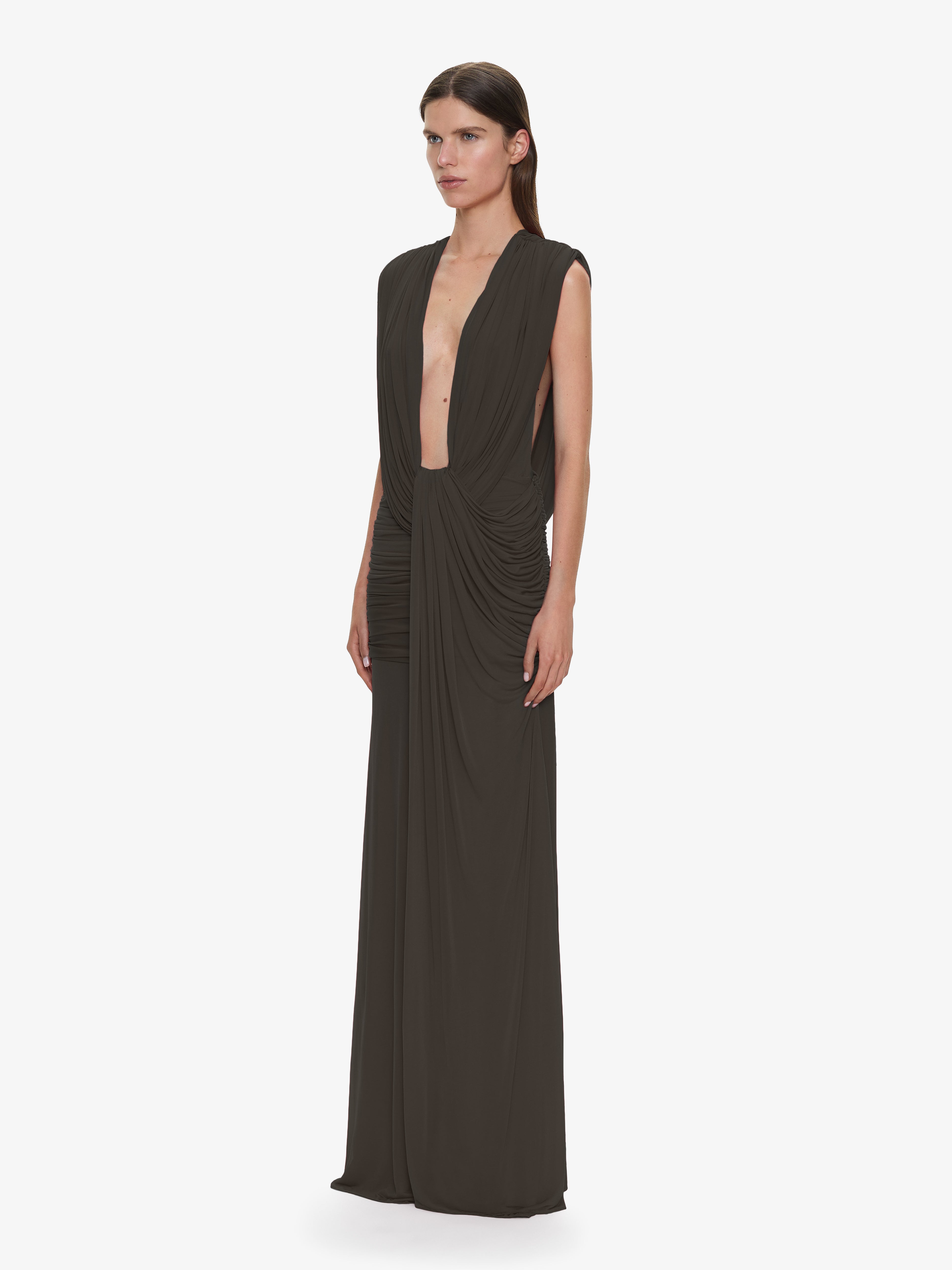 Ripple Drape Gown