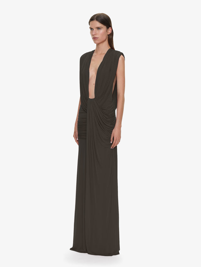 Ripple Drape Gown