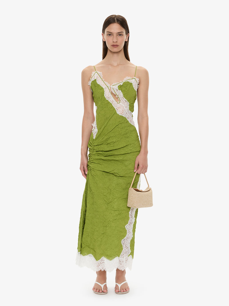 Crimped Lace Cami Dress - Image 1