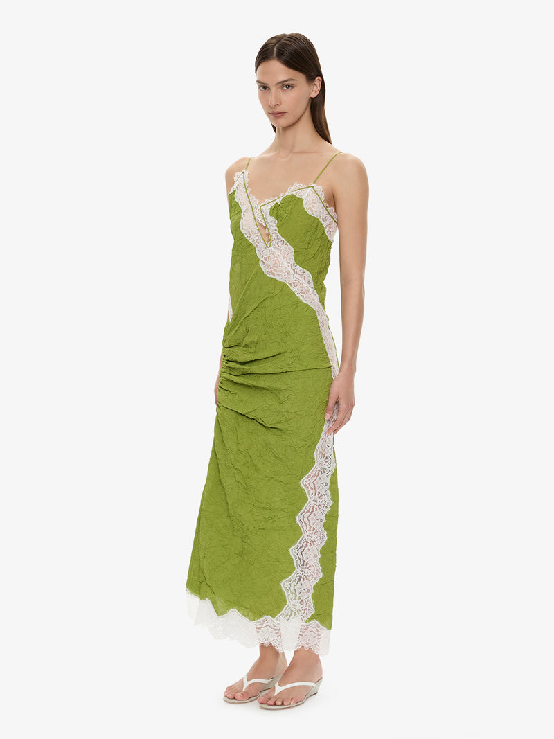 Crimped Lace Cami Dress - Image 2