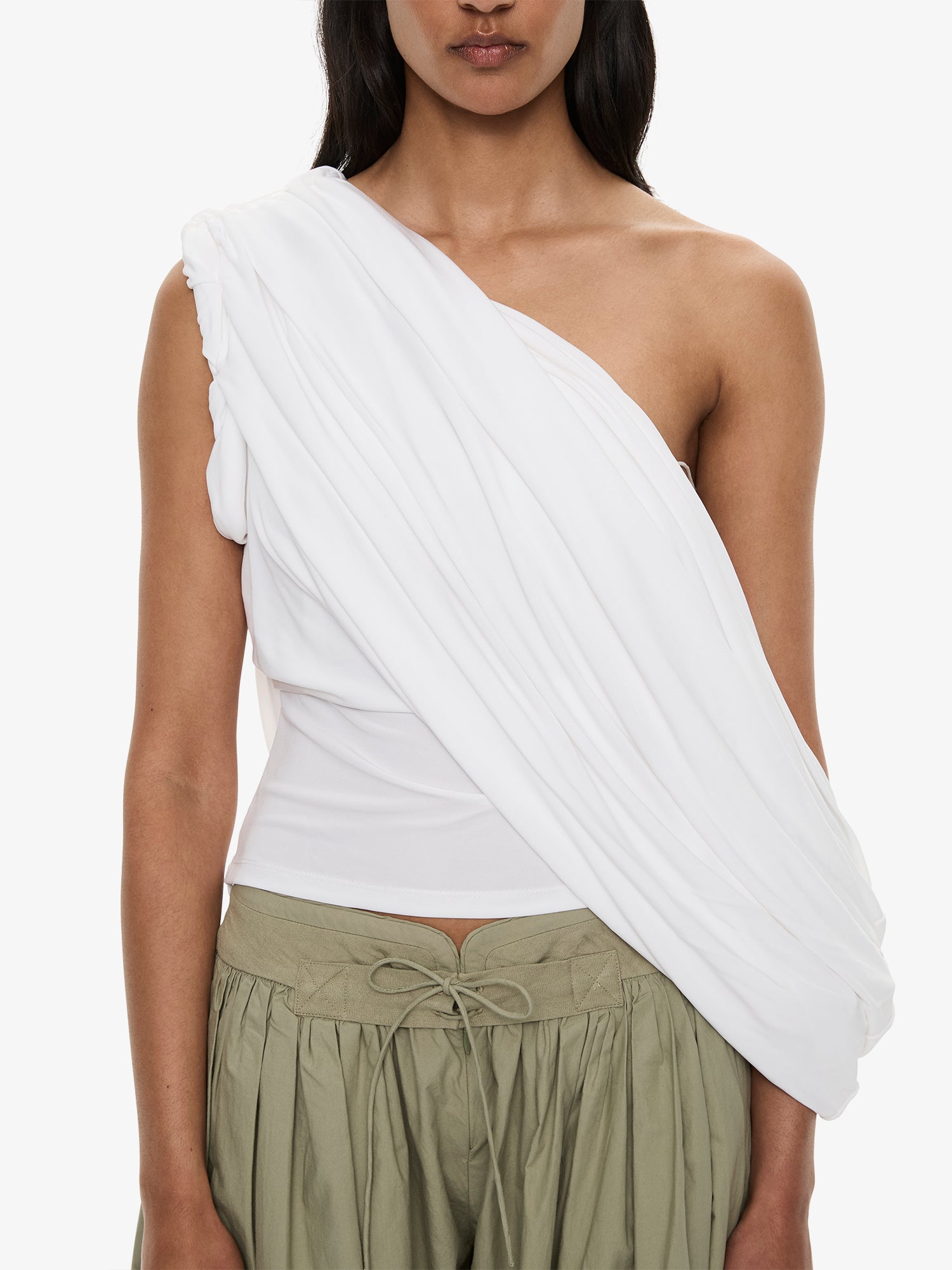 Aiba Draped Jersey Tee
