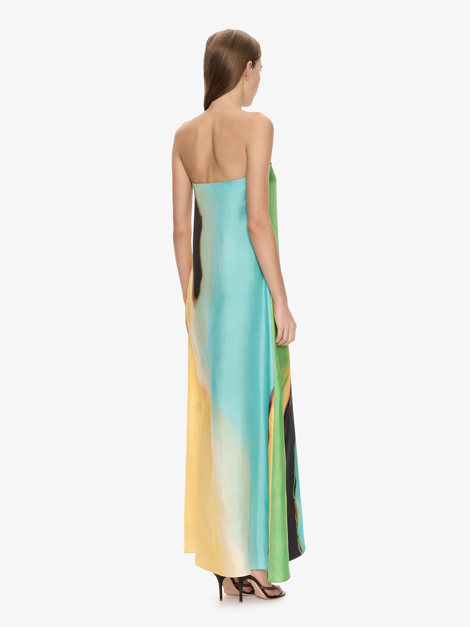 Aura Silk Strapless Dress