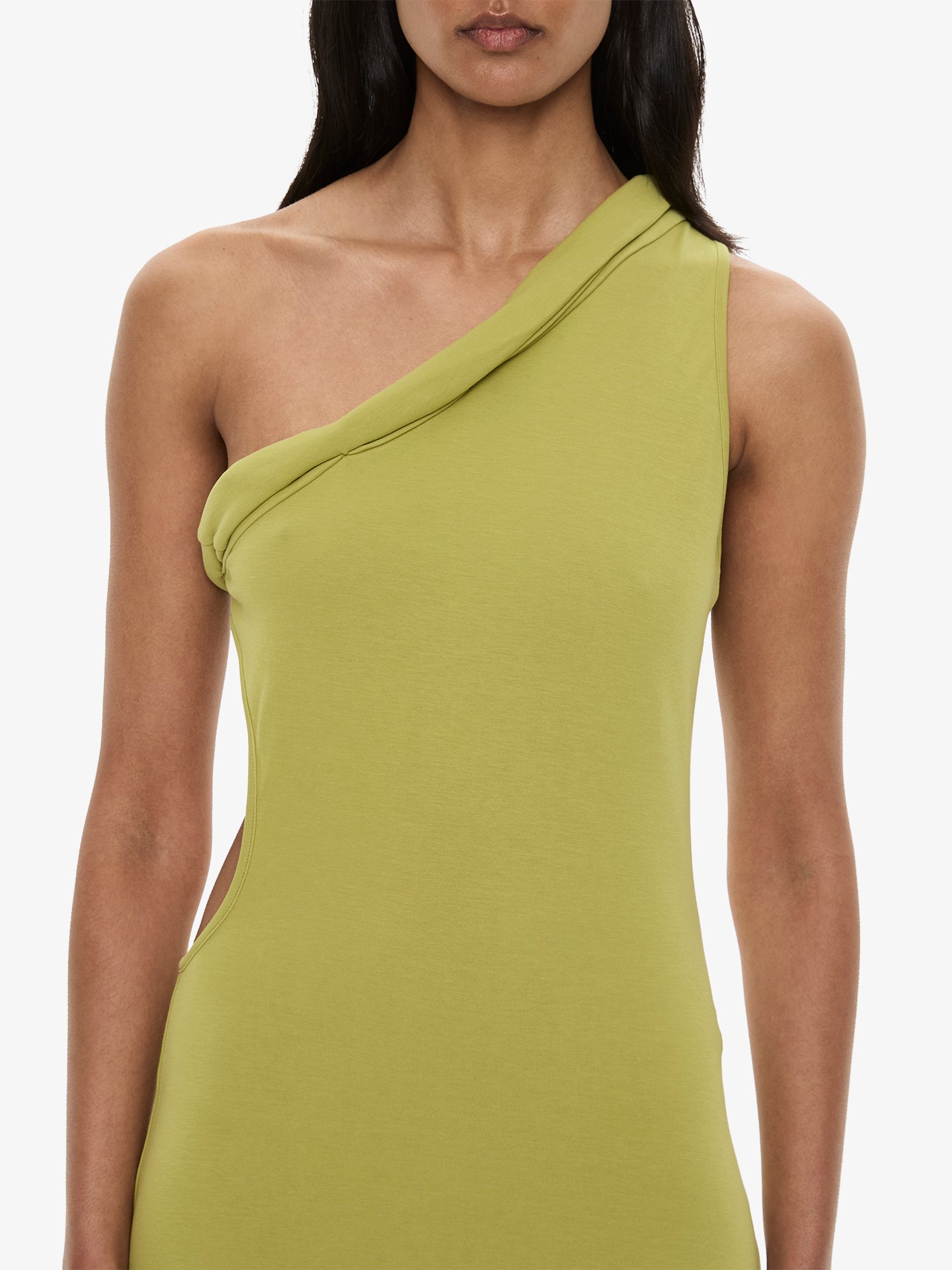 Rolled Up Cutaway Tank Dress