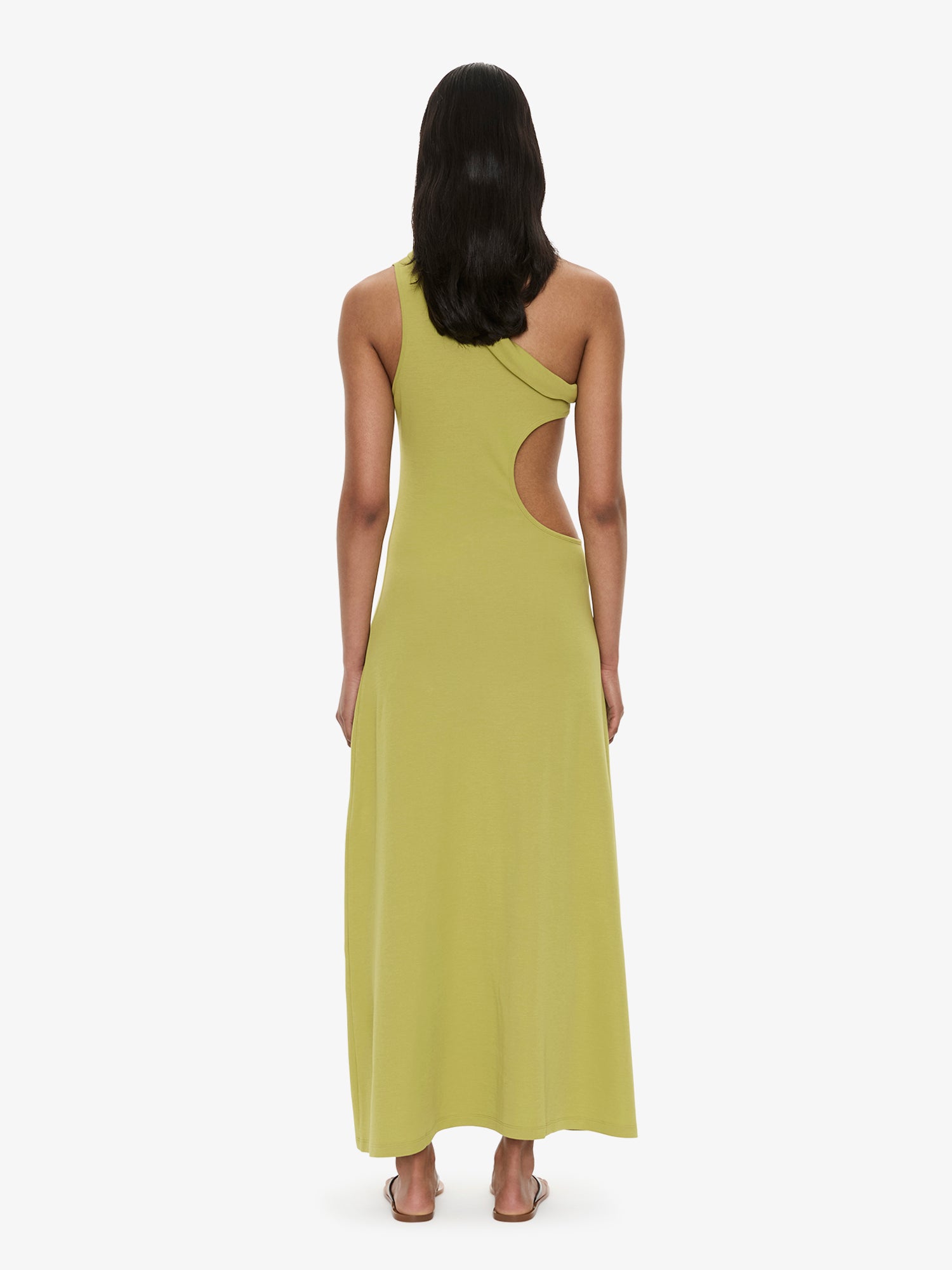 Rolled Up Cutaway Tank Dress