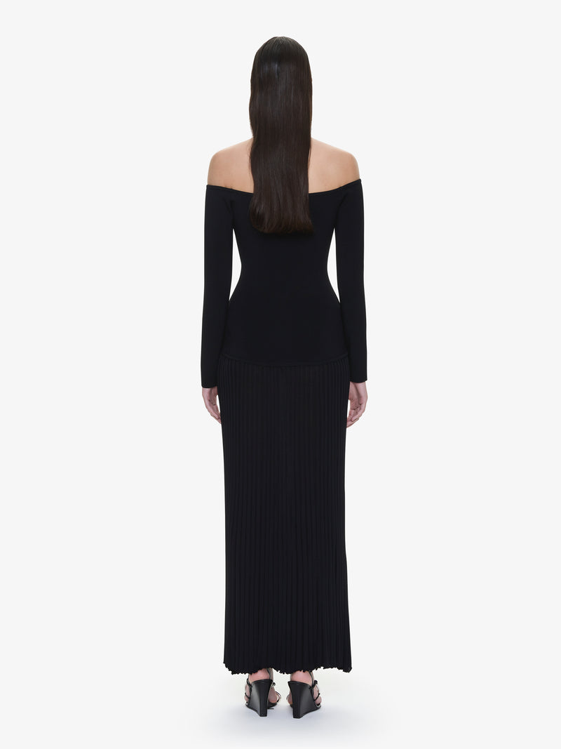 Salacia Pleated Off Shoulder Dress - Image 4